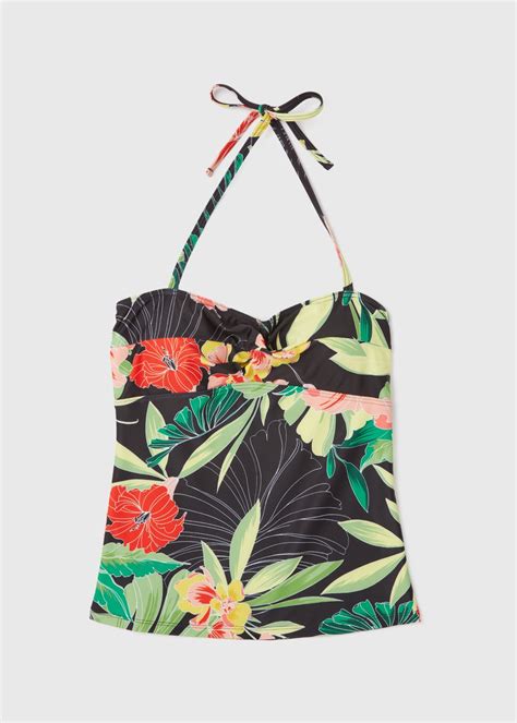 Multicoloured Floral Print Tankini Matalan