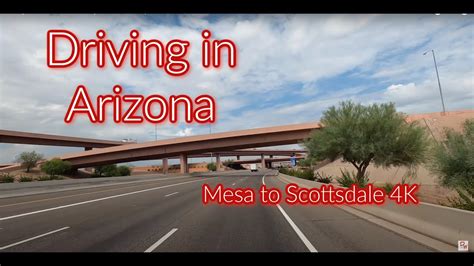 Freeway Tour Driving In Phoenix 4k Mesa Tempe Arizona Loop 202 YouTube