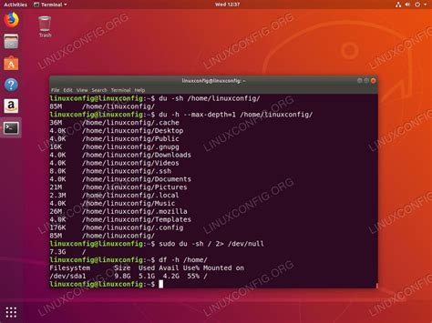 How To Check Disk Space On Ubuntu 18 04 Bionic Beaver Linux