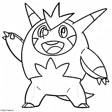 Quilladín Pokémon 1 para colorear