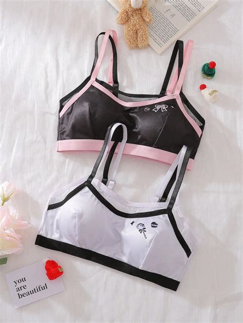 Pcs Set Floral Print Mesh Pieces Lingerie Set Teen Girls Underwear For Sale Australia New