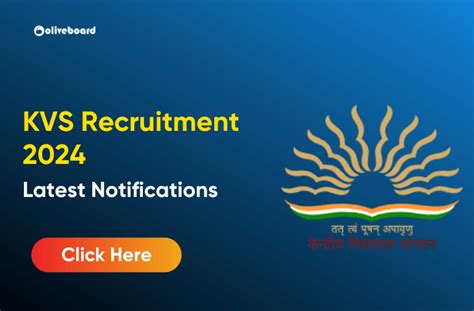 KVS Recruitment 2024 Notification TGT PGT PRT Vacancy