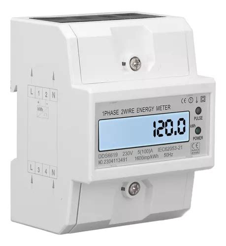 Medidor De Energia El Trica Monof Sico Din Rail Volt Wat