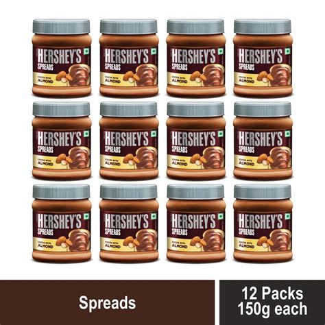 Hersheys Spread Cocoa Almond Jar 350 Gm Pack Of 12