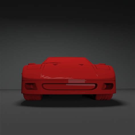 Ferrari F40 3d Moodel Stl File Ready For 3d Print 3d Printing Car High Quality 3d Etsy