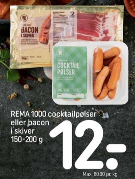 Rema Baconskiver Rema Oktober Alle Tilbudsavis