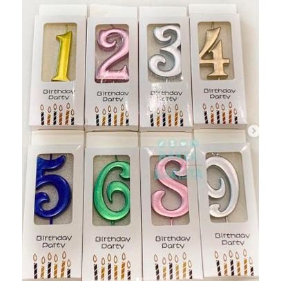 Jual Lilin Angka Shiny Lilin Ulang Tahun Angka Warna Kilat Number