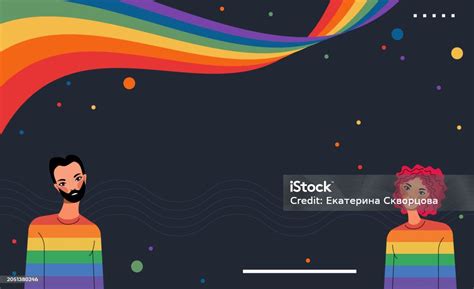 Ilustración De Fondo Del Arco Iris Con Corazones Y Personas Diseño Del