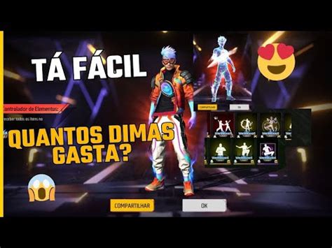 PEGANDO Á NOVA SKIN LENDÁRIA DOS ELEMENTOS no freefire método