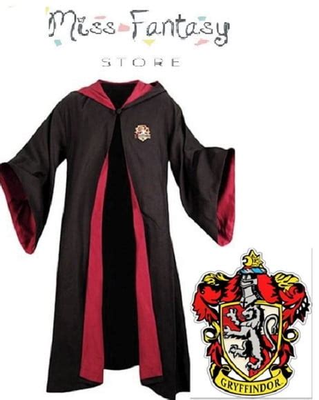 Fantasia Capa Uniforme Harry Potter Grifinoria Vermelho Elo7