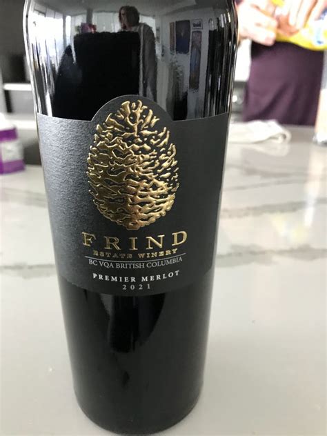 Frind Estate Winery Merlot Premier Canada British Columbia