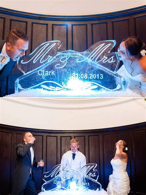 A Double Vodka Luge Ice Sculpture can bring the party to your wedding. Its a really fun way of ...