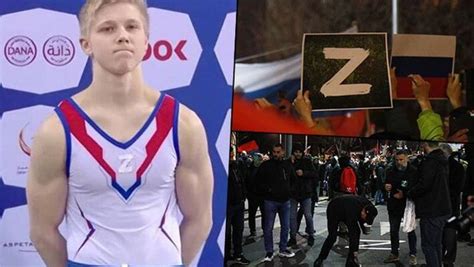 Russian Gymnast Wears Pro War Z Symbol Next To Ukrainian Sparks Outrage