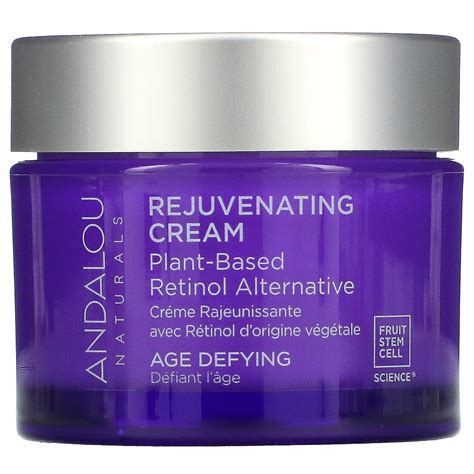 Andalou Naturals Rejuvenating Cream Plant Based Retinol Alternative