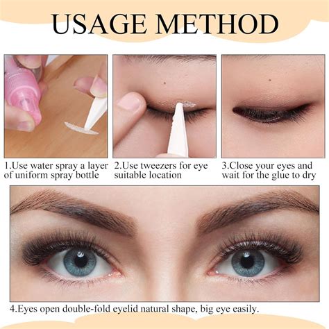 240pcs Eyelid Tape For Hooded Eyes Water Activated Invisible Natural