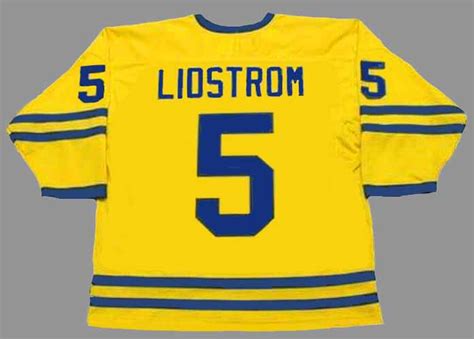 Nicklas Lidstrom 2002 Team Sweden Nike Olympic Throwback Hockey Jersey