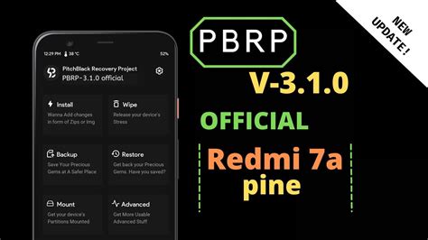 Pitch Black Recovery For Redmi A Installation Guide Review Pitch