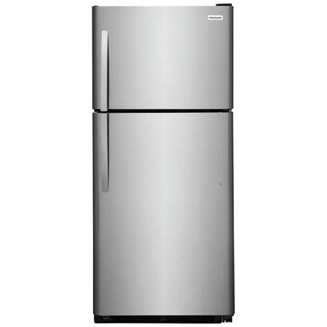 FRIGIDAIRE, Stainless Steel, 20.5 cu ft Total Capacity, Top Freezer ...