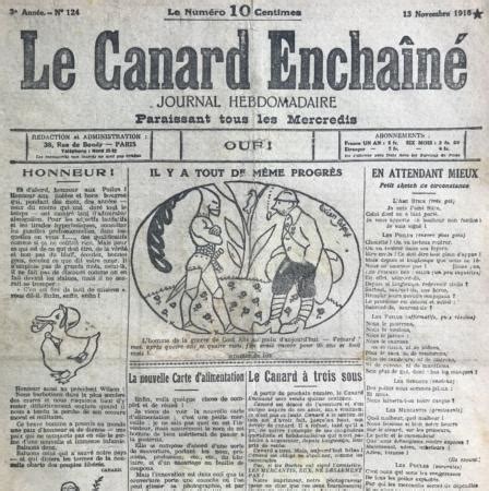 Journal canard enchaîné 13 novembre 1918