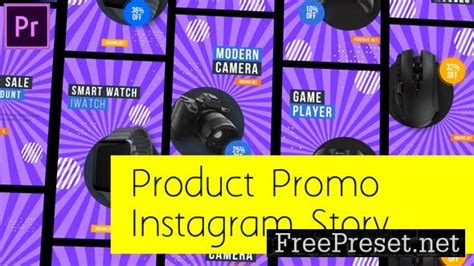 Product Promo Instagram Reel Story MOGRT Video Template 47552292