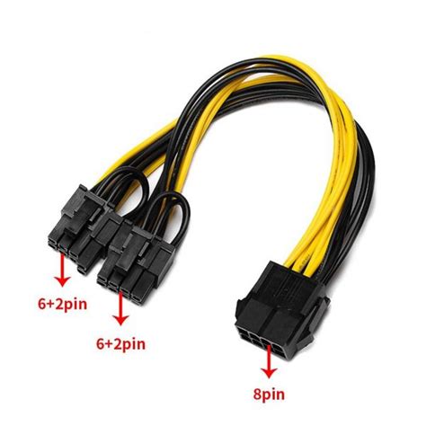 Cable Splitter Fuente Atx Starware Pin A Dual Pcie Mother Gpu