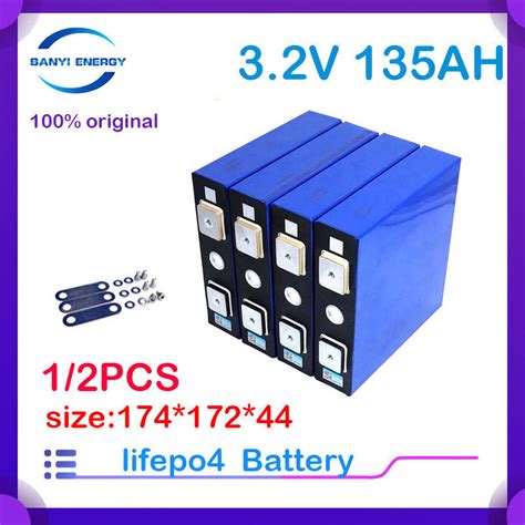 3 2v 135ah Lifepo4 Rechargeable Battery DIY 12v 24v 36v 48v Deep Cycle