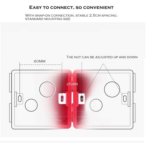 Switch Socket Box Atlectric Mounting Cassette Junction