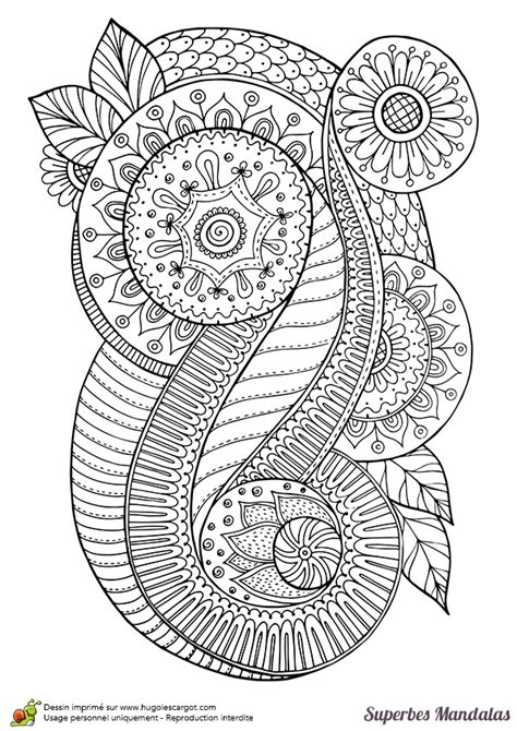 Coloriage Dun Superbe Mandala Abstrait