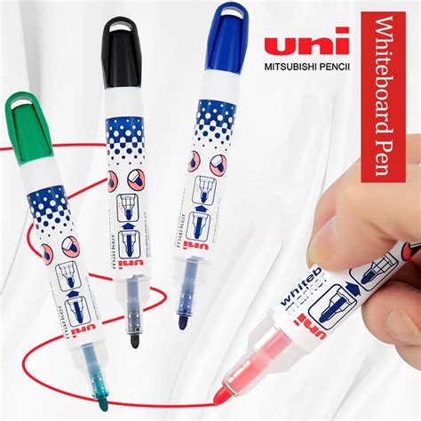 UNI Whiteboard Pen PWB 202 Color Water Based Erasable Round Large