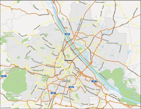 Map Of Vienna Austria Gis Geography