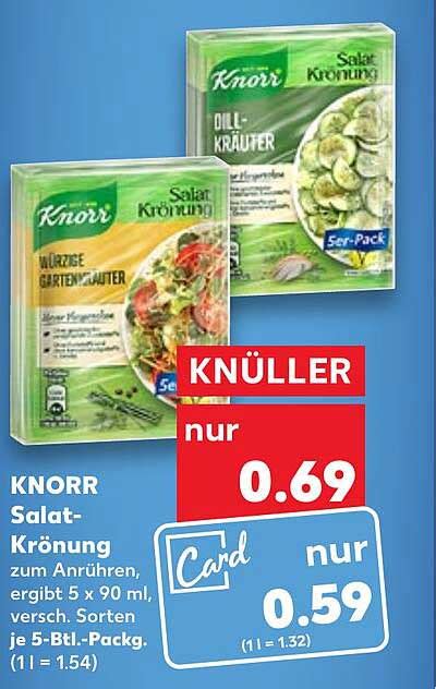 Knorr Salat krönung Angebot bei Kaufland