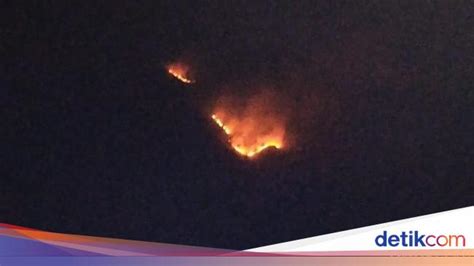 Gunung Andong Magelang Terbakar Jalur Pendakian Ditutup