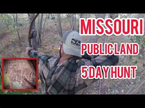 MISSOURI PUBLIC LAND DEER HUNTING - 5 Day Out of State Deer Hunt - YouTube