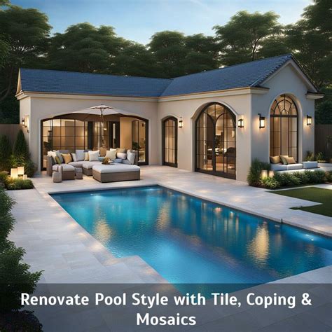 Renovate Pool Style with Tile, Coping & Mosaics - Corley Designs