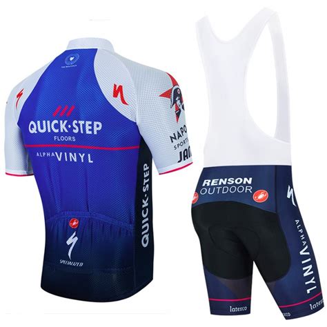 Ensemble cuissard vélo et maillot cyclisme équipe pro QUICK STEP 2022