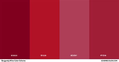 Burgundy Wine Color Scheme » Burgundy » SchemeColor.com