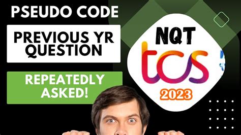 Tcs NQT Programming Logic Questions 2023 Tcs NQT Exam Preparation