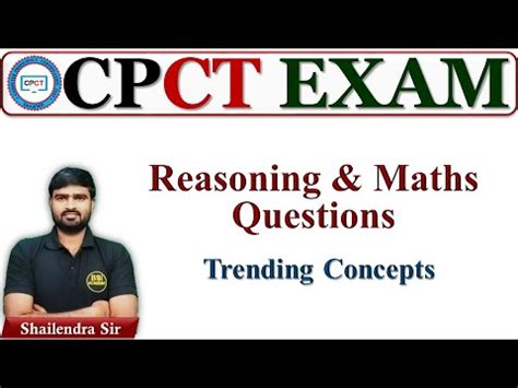 Reasoning Questions For CPCT Exam Maths Questions For CPCT CPCT