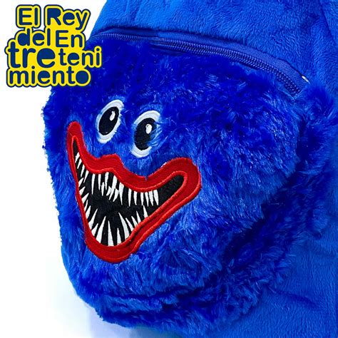 Mochila Peluche Infantil Huggy Wuggy Y Kissy Missy Azul El Rey Del