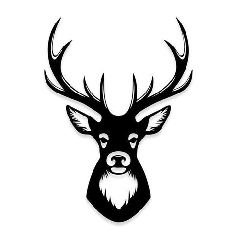 Big Buck Deer Hunting Decal Hunting Decal Buck Deer Deer Head