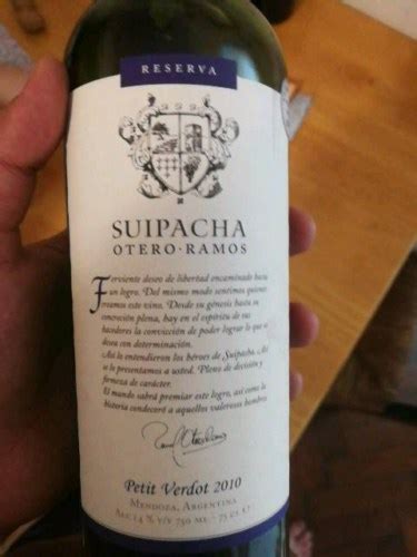 2022 Suipacha Reserva Petit Verdot Vivino US