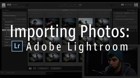 How To Import Photos Into Adobe Lightroom Youtube