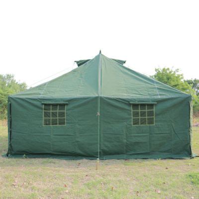 China Person Steel Tube Canvas Army Field Military Camping Tent