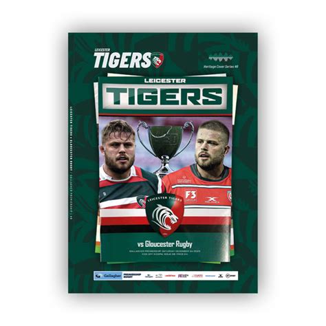 Official Leicester Tigers Club Shop Vs Gloucester Programme