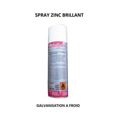 SPRAY ZINC BRILLANT GALVA A FROID ANTICORROSION Zabarno