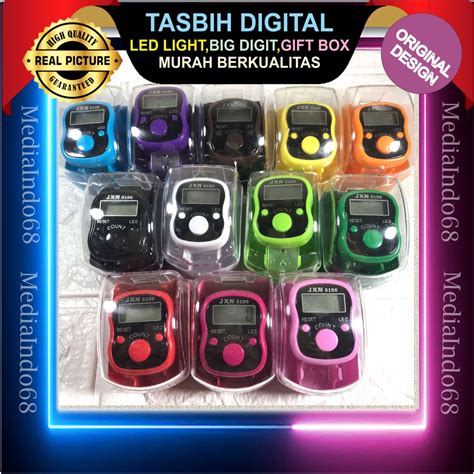 Jual Tasbih Digital Finger Counter Alat Hitung Zikir Cincin Plus Box