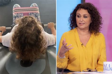 Loose Women Star Nadia Sawalha Nearly Naked As She Ties Her Boobs Up In Tights Daily Star