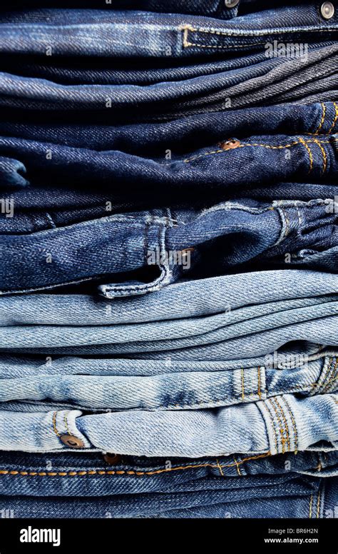 Old Blue Jeans Stock Photo - Alamy