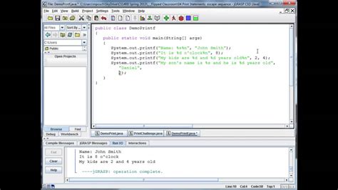 Java Basics Printf YouTube