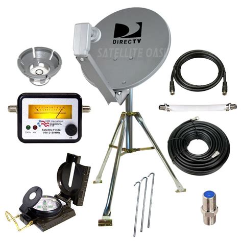 Directv Portable Satellite Dish Tripod Kit For Rv Tailgating Camping Satellite Dish